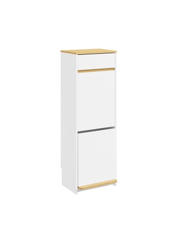 Schuhschrank in Reinweiß - (W) 25 x (H) 101.7 x (L) 35 cm