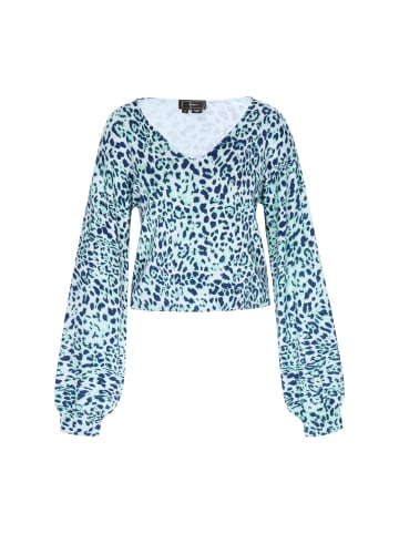 faina Women Sweater in light blue navy jelly mint