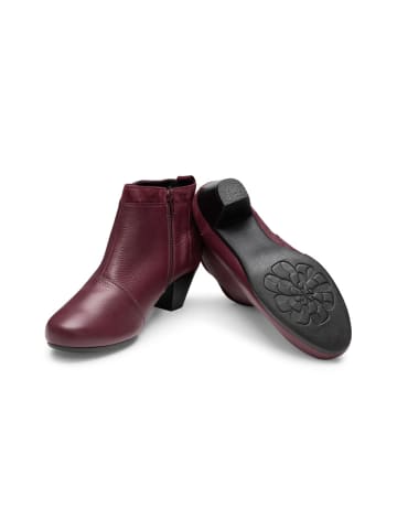 VITAFORM Hirschleder Stiefeletten in weinrot