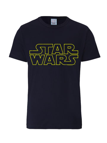 Logoshirt T-Shirt Krieg der Sterne - Logo in dunkelblau