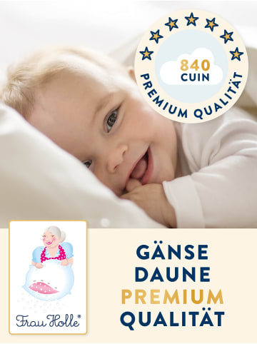 Frau Holle  BABY Babybettdecke ''LEICHT'' in Naturweiß