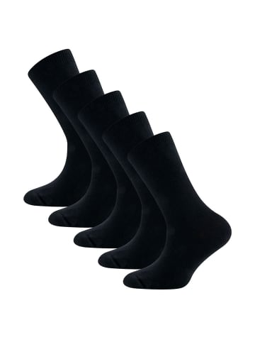 ewers Socken 5er-Set Uni in schwarz
