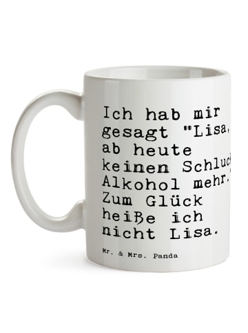 Mr. & Mrs. Panda Mug Ich hab mir gesagt... mit Spruch in Weiß