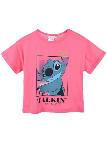 Disney T-Shirt Disney Lilo & Stitch mit Glitzerdetails in Pink