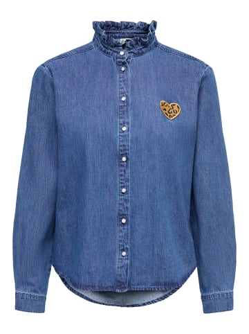 ONLY Hemd in Medium Blue Denim