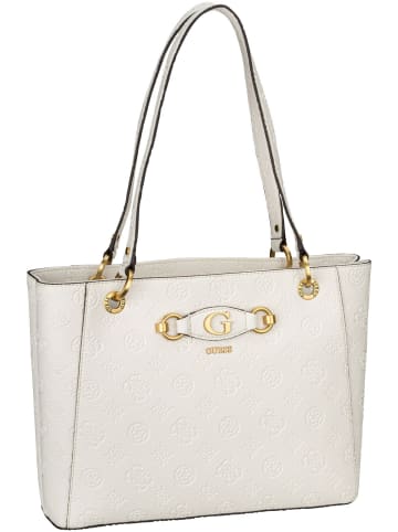 Guess Shopper Izzy Peony Noel Tote in Stone Logo