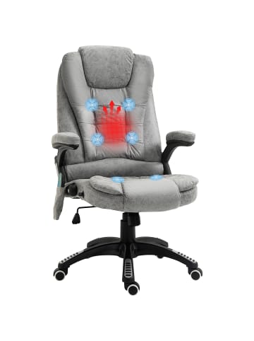 Vinsetto Massagestuhl-67B x 74T x 107-116H cm-Grau