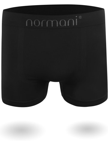 normani 12 Stück Mikrofaser-Boxershorts für Herren in Schwarz