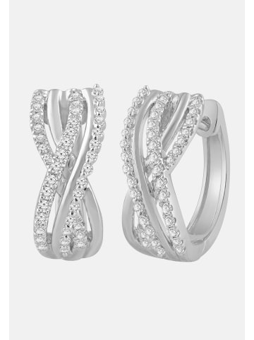 Diamant Exquis Ohrringe aus 375 Weißgold mit Diamant