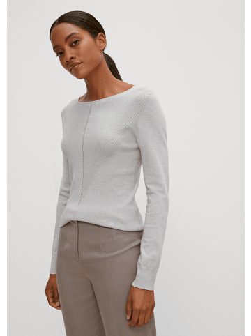 comma Pullover langarm in Beige