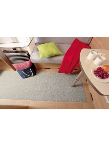 Peyer-Syntex 1 Mira Jacqu.Teppich uni Fb.grau 60/110 cm in grau