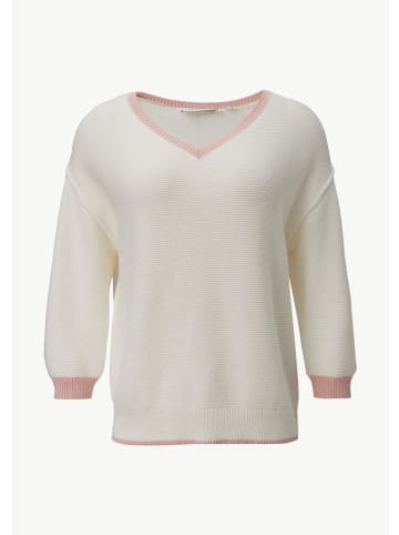 comma Strickpullover in 01X0_weiß