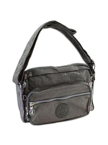 Bag Street Umhängetasche Nylon grau ca. 22cm