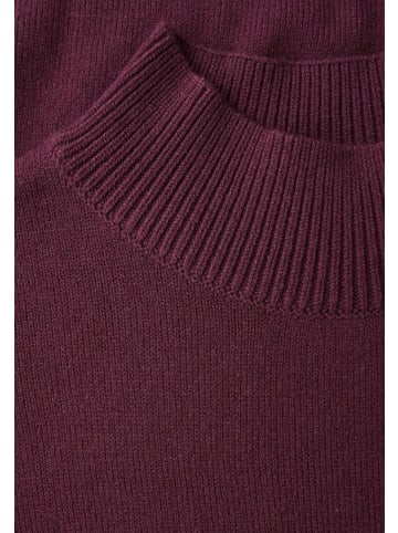 Street One Pullover in dark plum red
