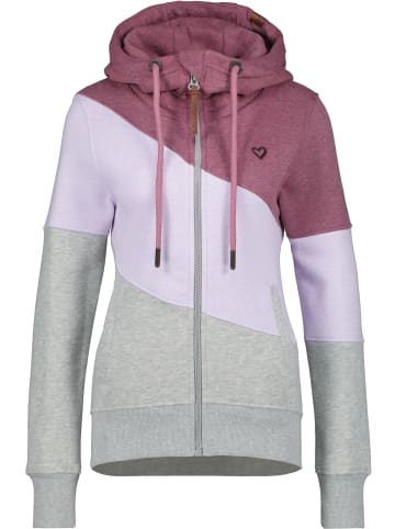 alife and kickin Kapuzensweatjacke, Sweatjacke, Kapuzenjacke, Shirtjacke SteffiAK A in mulberry melange