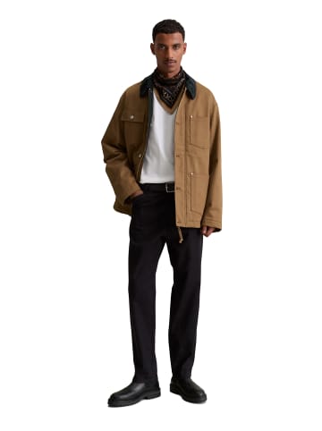 Marc O'Polo DENIM Wattierte Worker-Jacke in Wood Grain