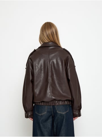 minus Jacket in Java Brown Print