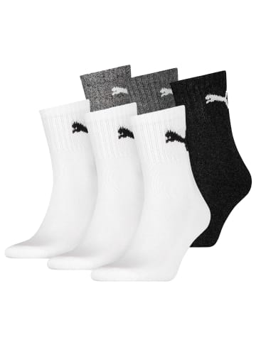 Puma Socken 6er Pack in Weiß/Grau