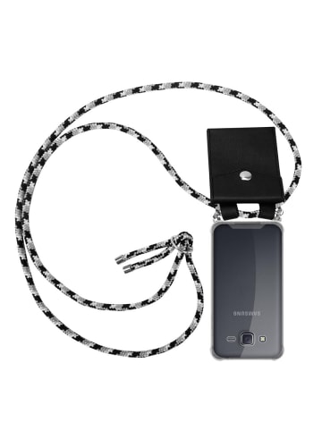 cadorabo Handykette für Samsung Galaxy J5 2015 Hülle in SCHWARZ CAMOUFLAGE
