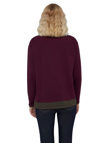 Gina Laura Sweatshirt in dunkle pflaume