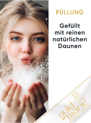 Goldmarie MARIE Ganzjahresbettdecke ''MEDIUM'' in Weiß