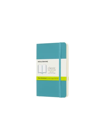 Moleskine Notizbuch mit weichem Einband, 70g-Papier, Blanko "Classic" in Riff Blau