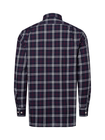 Andrew James Businesshemd - bügelfrei in marine rot