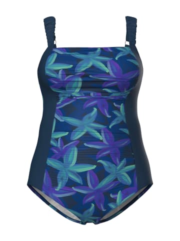 Ulla Popken Badeanzug in dunkelblau