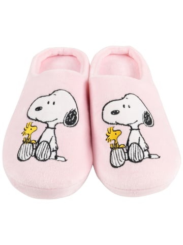 Snoopy The Peanuts Snoopy Hausschuhe Woodstock Puschen Slipper Pantoffeln in rosa
