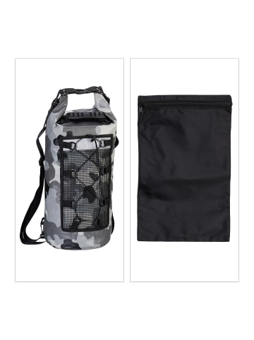 relaxdays Dry Bag in Grau/ Schwarz - 25 Liter