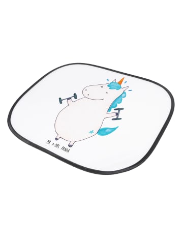 Mr. & Mrs. Panda Auto Sonnenschutz Einhorn Fitness ohne Spruch in Weiß