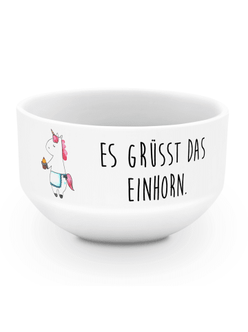 Mr. & Mrs. Panda Müslischale Einhorn Muffin mit Spruch in Weiß