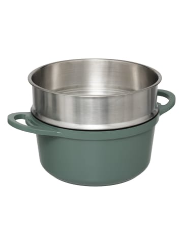 5five Simply Smart Dampfgarer HEALTHY, 4 Teile in Grün, Ø 24 cm