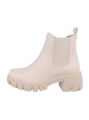 Ital-Design Stiefelette in Beige