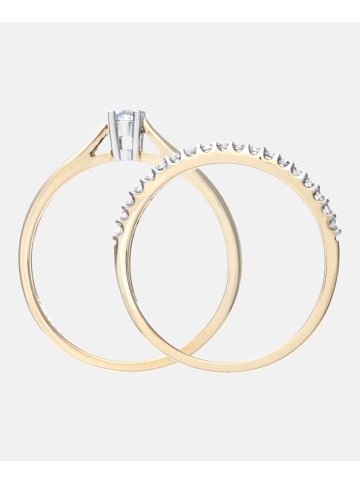 Diamant L'éternel Ring aus 375 Gelbgold mit 0.25 Karat Diamant