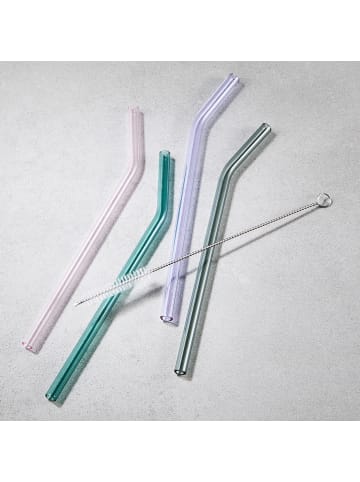 Butlers Glastrinkhalm LONG DRINK II (5-teilig) in Multicolor