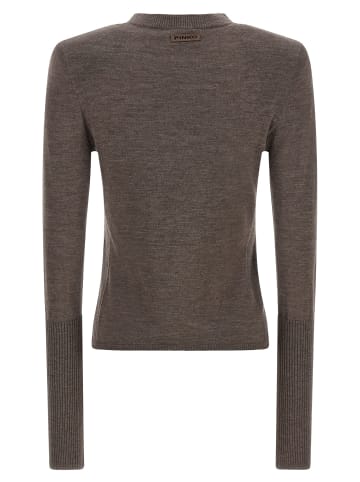 Pinko Braun Wolle Strickjacke