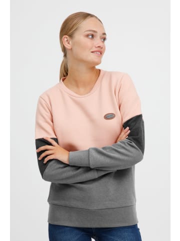 Oxmo Sweatshirt OXTrine 21800032-ME Sweatshirt im Colorblock-Design in Rosa