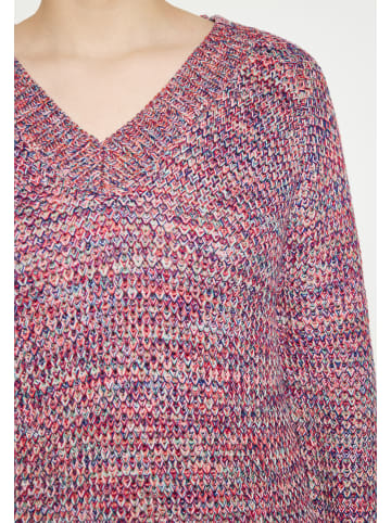 IZIA Damen Strick Pullover in Pink Mehrfarbig