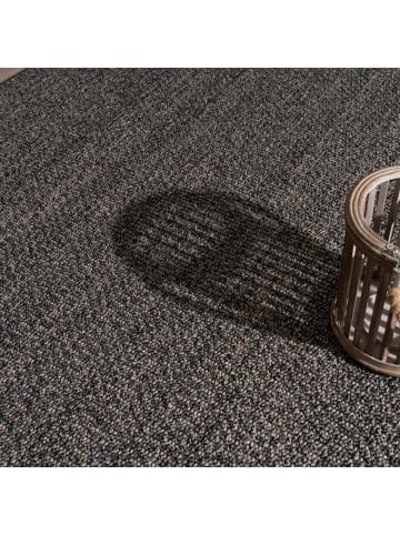 KADIMA DESIGN Teppich Kurzflor Unifarben Wohnzimmer in Anthrazit