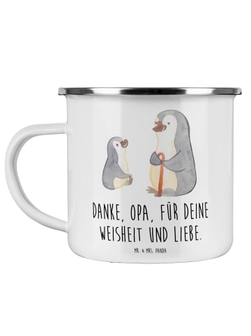 Mr. & Mrs. Panda Becher Opa Weisheit und Liebe mit Spruch in Weiß