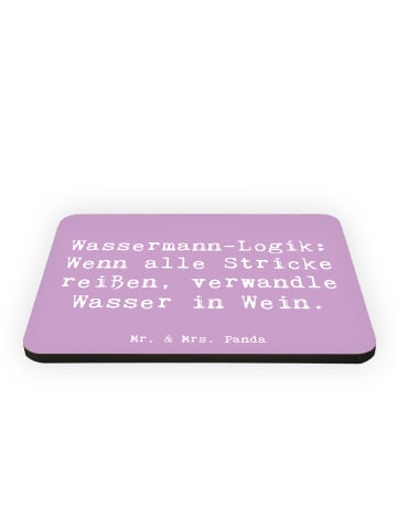 Mr. & Mrs. Panda Magnet Spruch Wassermann Logik mit Spruch in Lavendeltraum