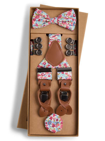 Finshley & Harding London Accessoire-Set in altrosa blau - 0001