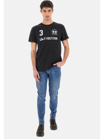La Martina T-Shirt 'Reichard' in schwarz