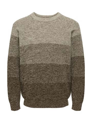 Only&Sons Pullover 'BIRK' in braun