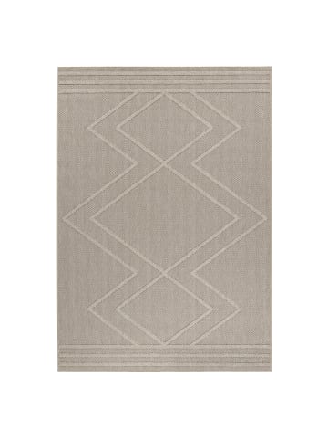 KADIMA DESIGN Teppich Outdoor Waschbar Boho CORTINA Strapazierfähig OEKO-TEX Balkon in Beige