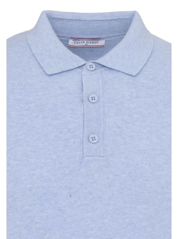 Felix Hardy Polo Shirt Kurzarm in Ecru-Blau