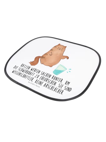 Mr. & Mrs. Panda Sonnenschutz Auto Katze Wasserglas mit Spruch in Weiß