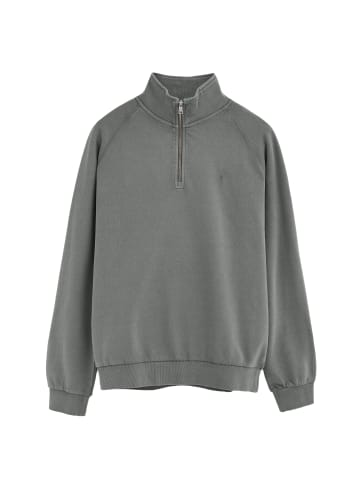 Polo Club Sweatshirt RIGBY GO SWEAT ZIPPER NECK GD in Asphalt grau