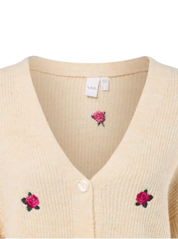 Y.A.S Strickjacke YASFleur in sand fuchsia - 0002